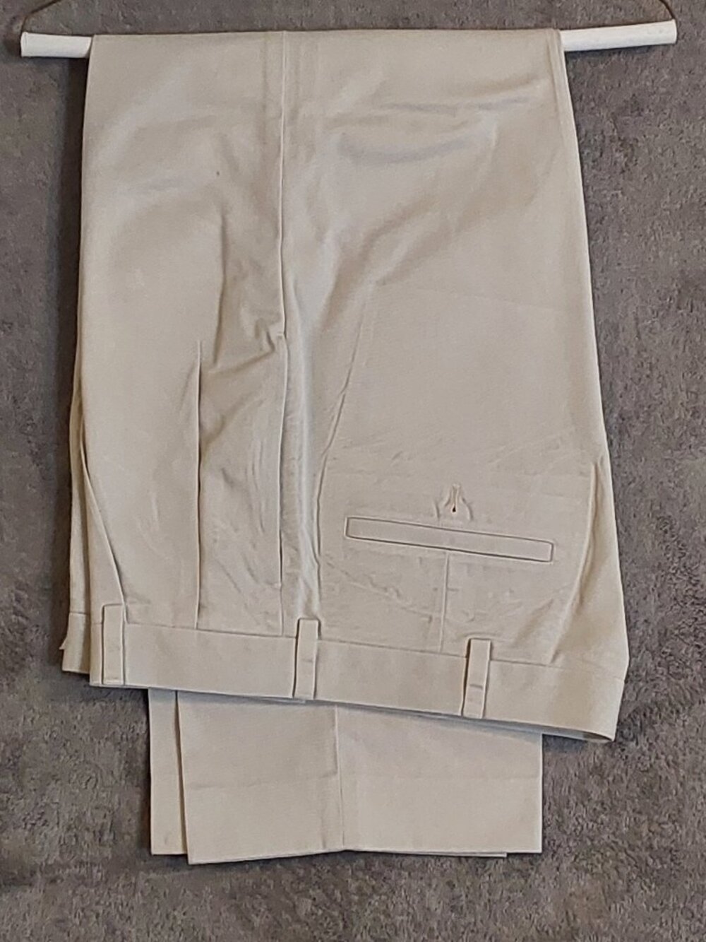 Khaki Chino Pants Mens 34x30 Brooks Brothers Cotton Flat Front Dress Casual